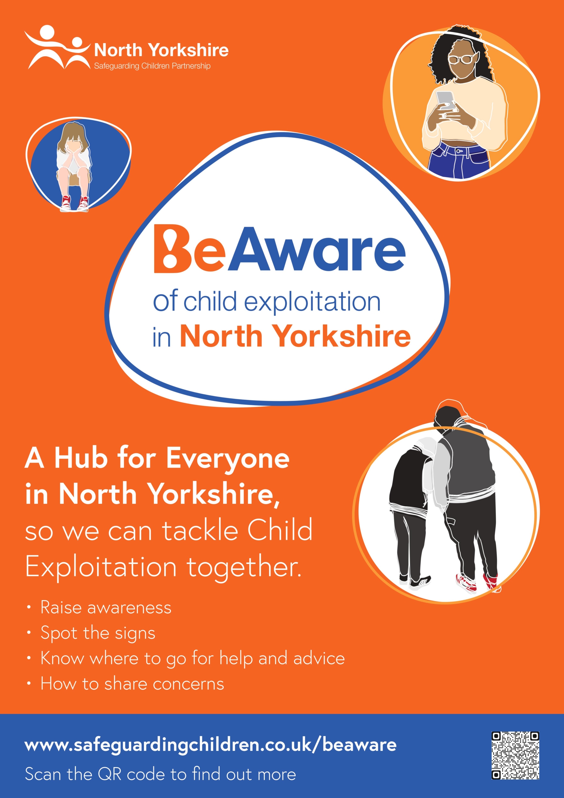 be aware poster for safeguarding children